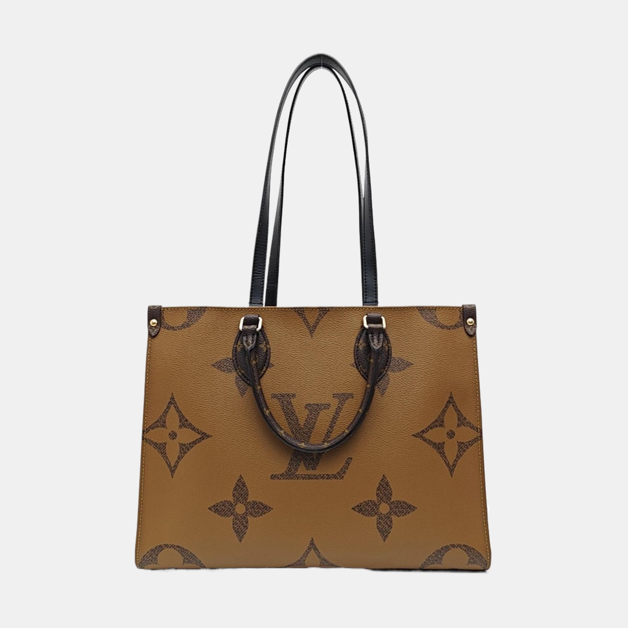 ONTHEGO MM Monogram Coated Canvas Brown