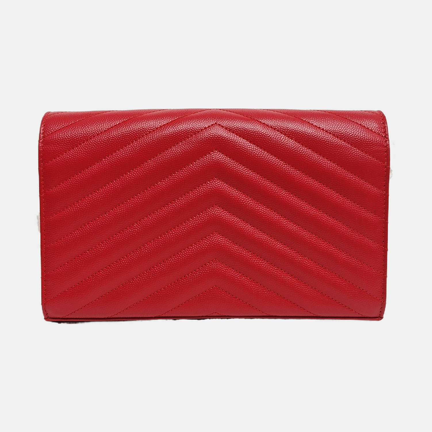 MONOGRAM Medium Chevron Calfskin Red