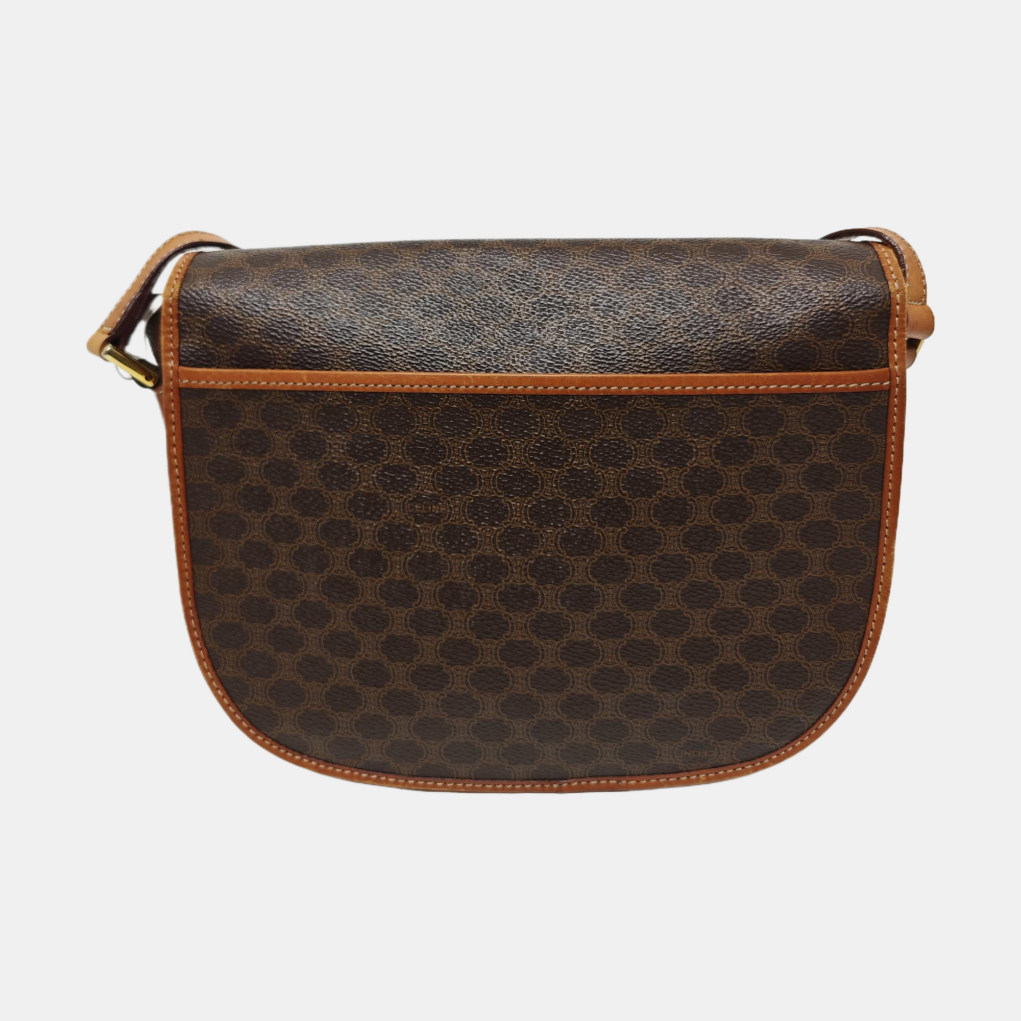 MACADAM CLUTCHES Coated Canvas Brown