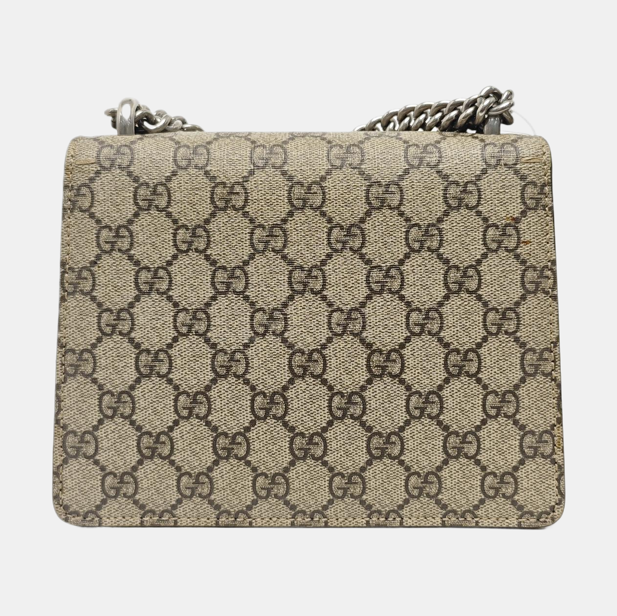 Dionysus Mini Monogram Coated Canvas Beige