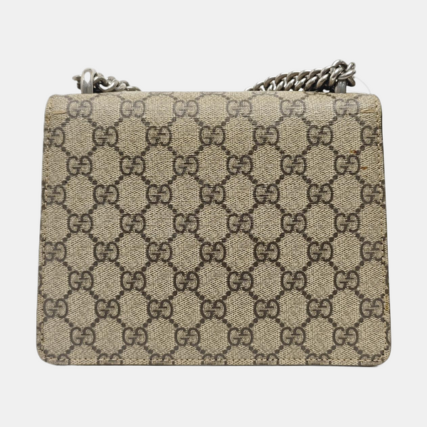 Dionysus Mini Monogram Coated Canvas Beige
