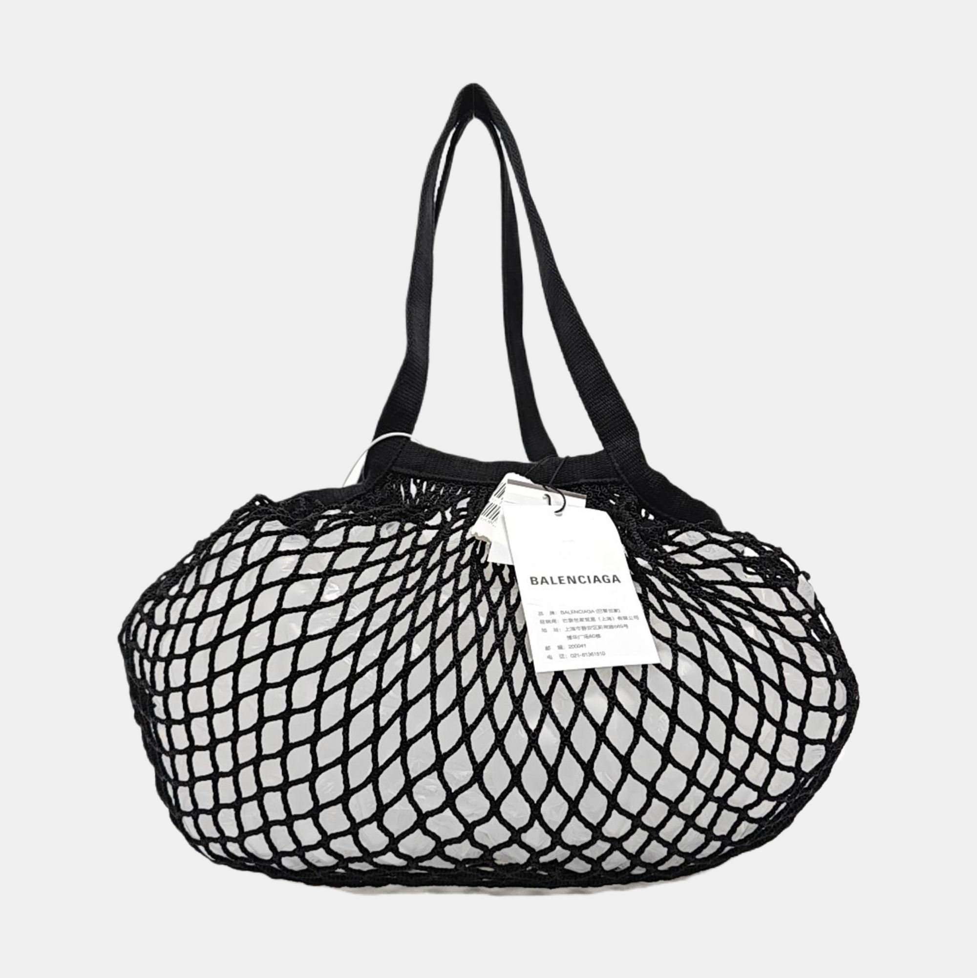 Fabric Top Handle Bag Black