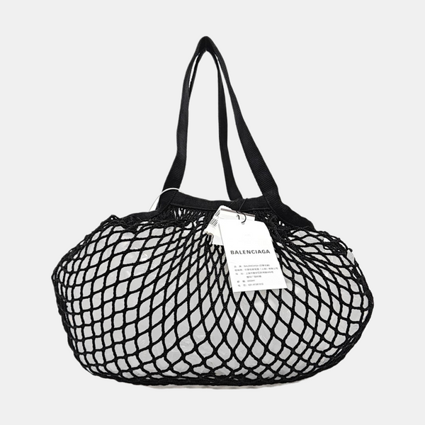 Fabric Top Handle Bag Black