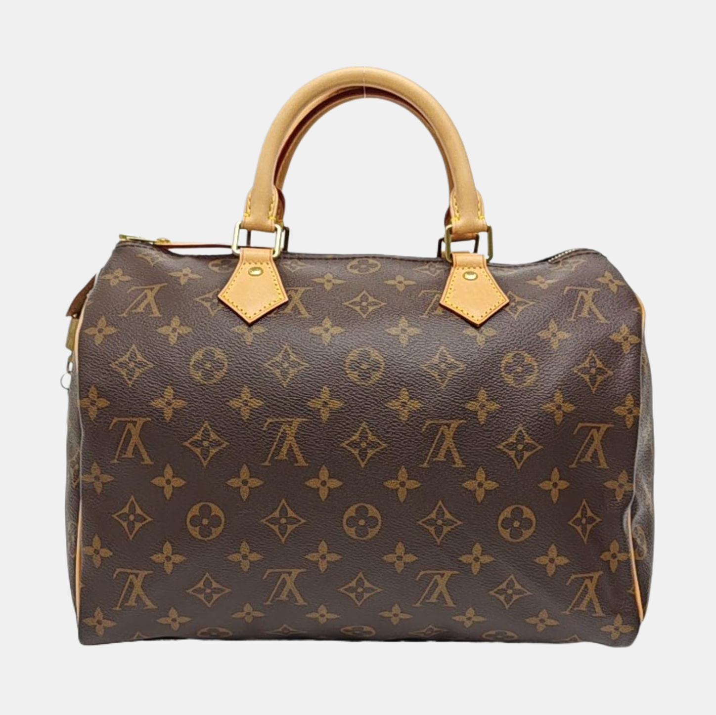 SPEEDY 30 Monogram Coated Canvas Brown