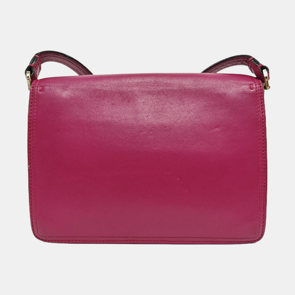 Calfskin Shoulder Bag Purple