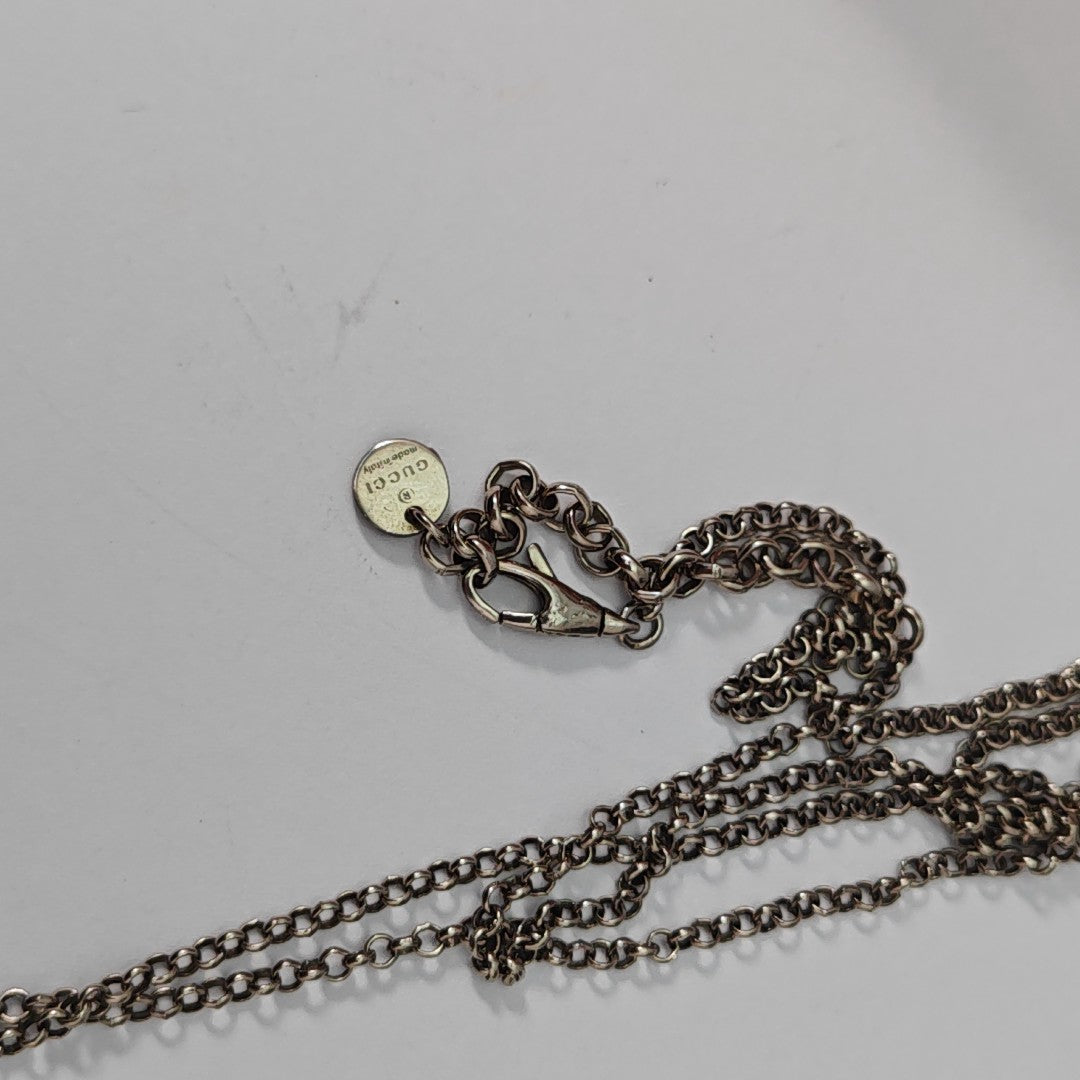 925 Sterling Silver Blue Necklace