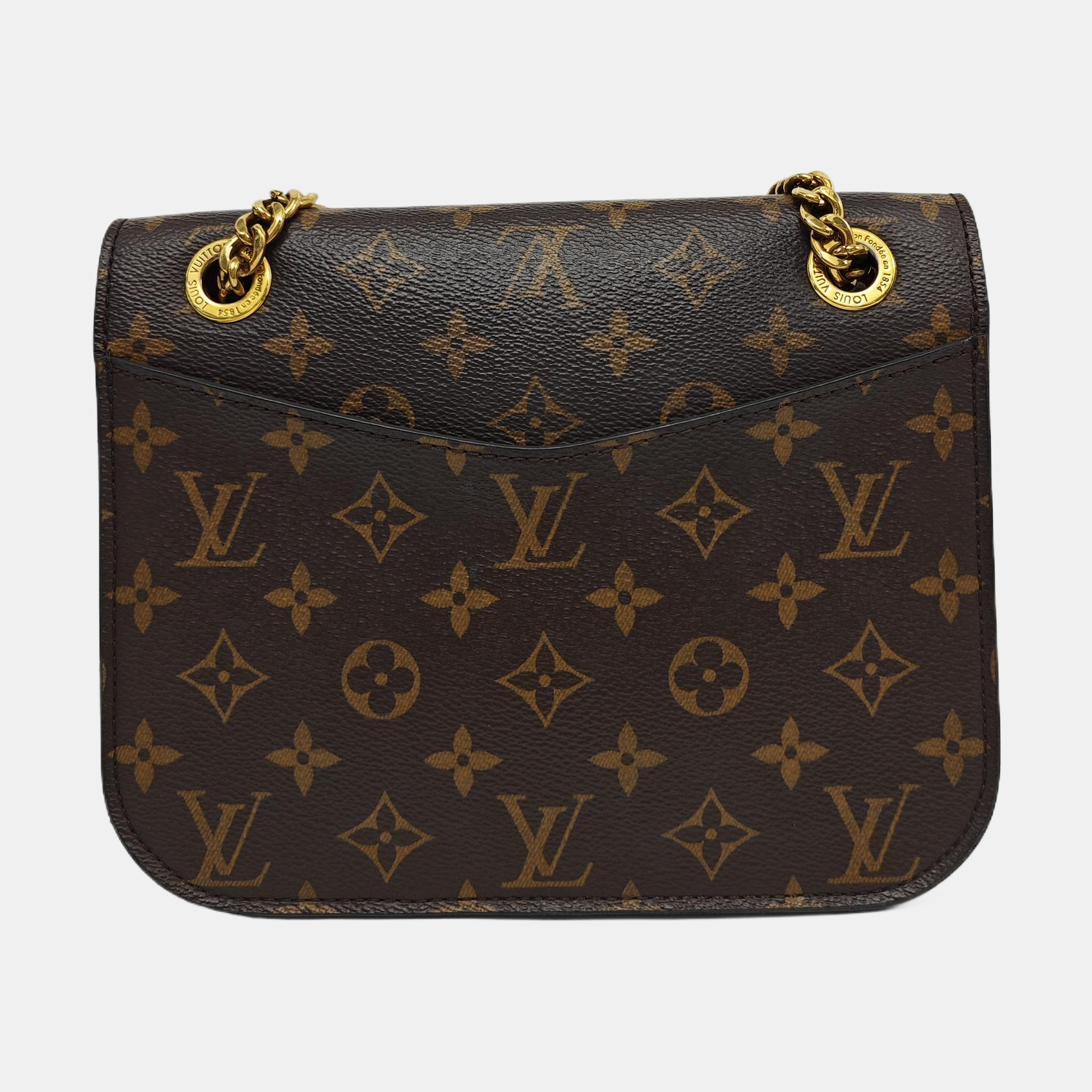 PASSY Monogram Coated Canvas Brown