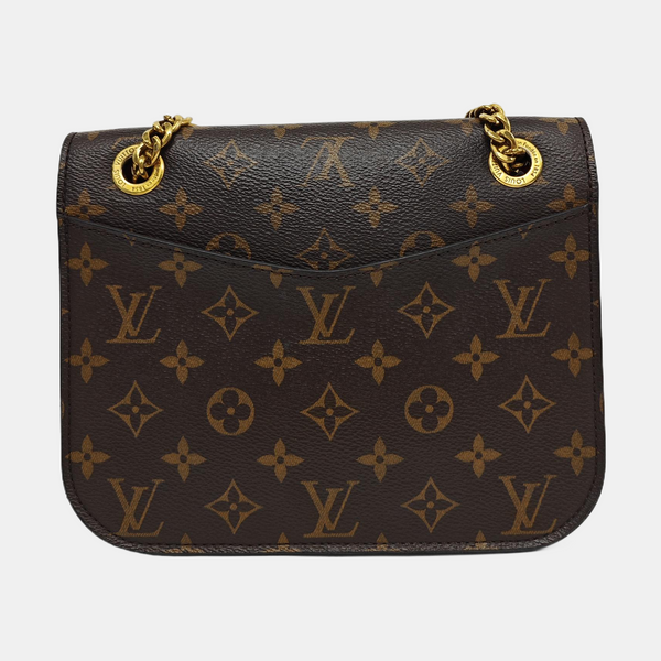 PASSY Monogram Coated Canvas Brown