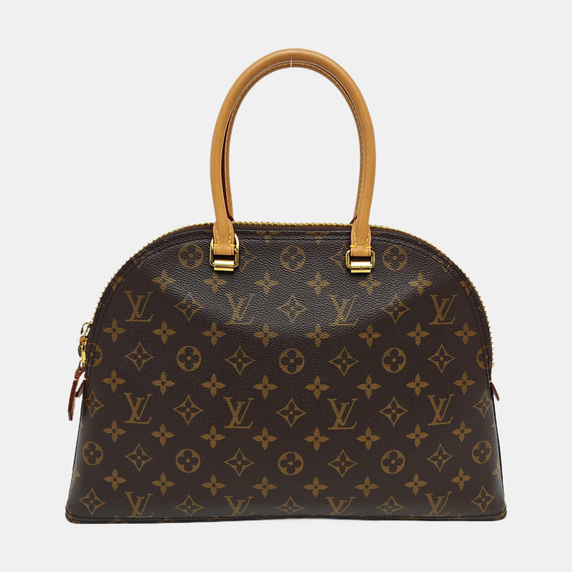 MOON ALMA Monogram Coated Canvas Brown