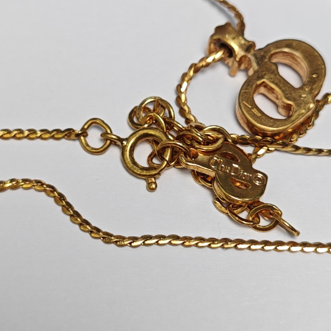 Petit CD Metal Gold Necklace