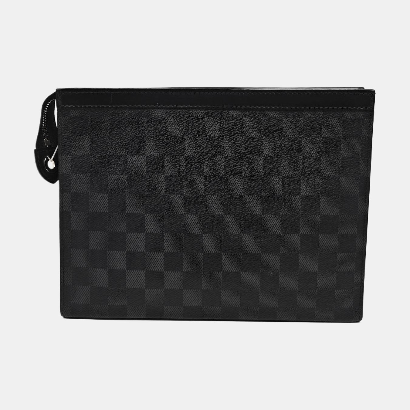 Pochette Voyag MM Damier Graphite Coated Canvas Gray