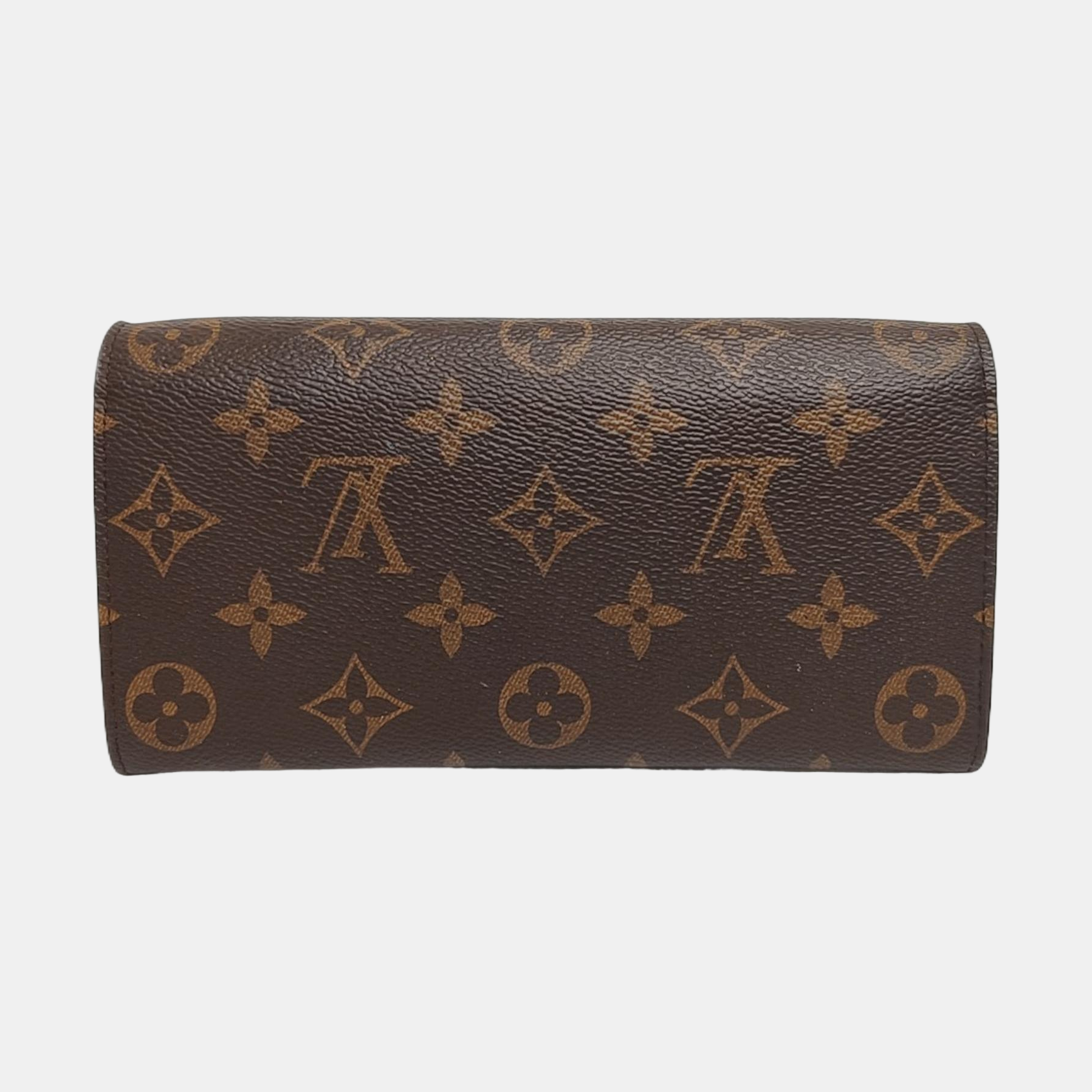 EMILIE Monogram Coated Canvas Brown Wallet
