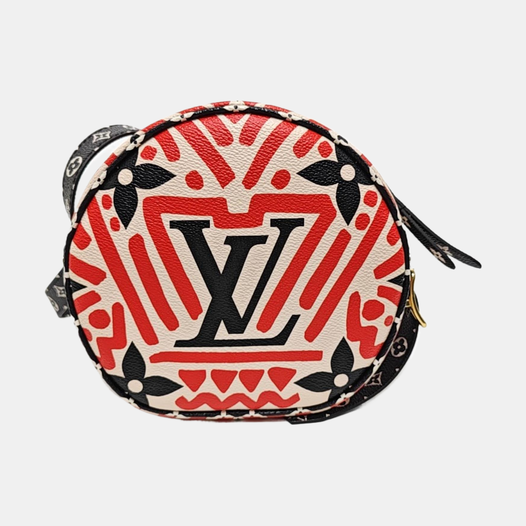 BOITE CHAPEAU PM Coated Canvas Red