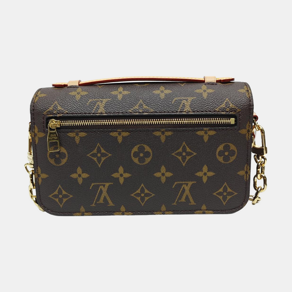 MÉTIS EAST WEST Monogram Coated Canvas Brown