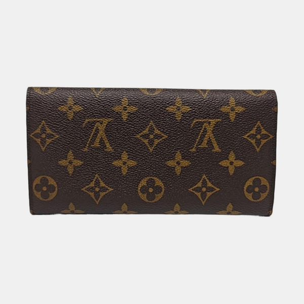 JOSÉPHINE Monogram Coated Canvas Brown Wallet