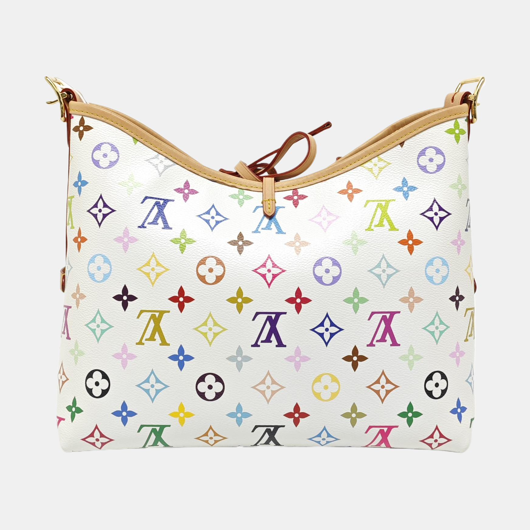 LV × TM CARRYALL PM Monogram Coated Canvas White