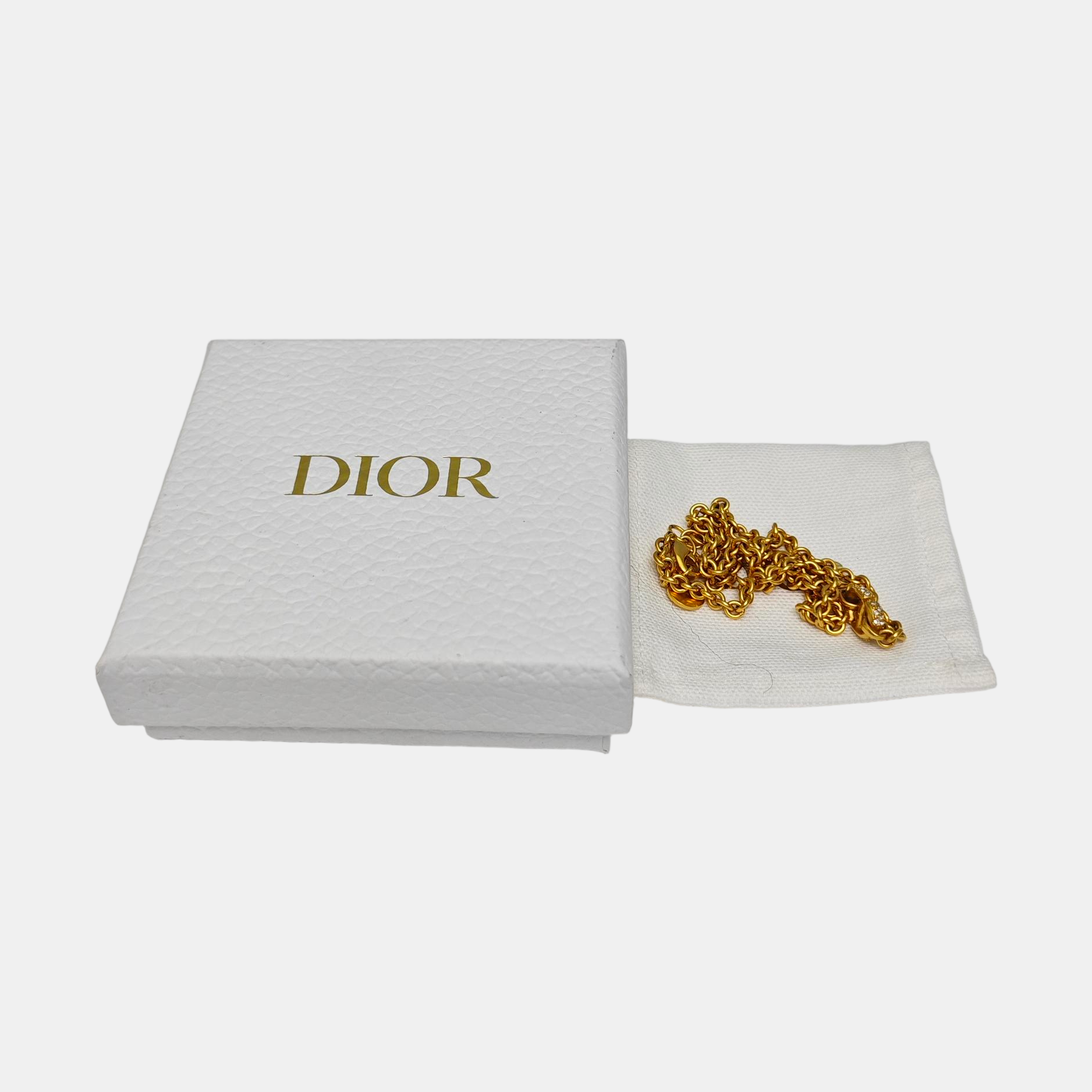 Petit CD Metal Gold Necklace