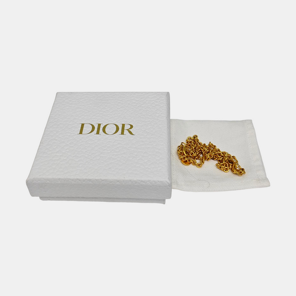 Petit CD Metal Gold Necklace