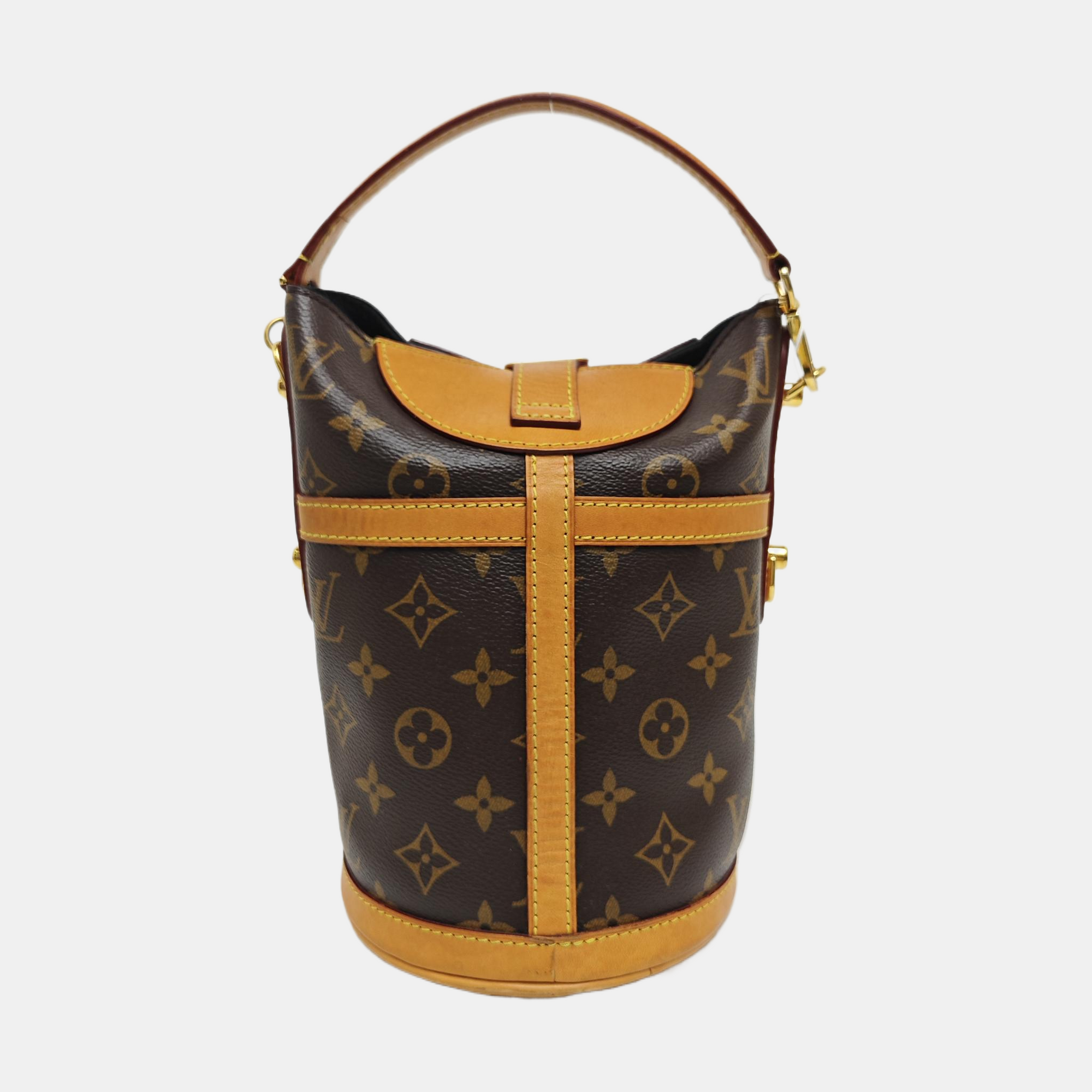 DUFFLE Monogram Coated Canvas Brown