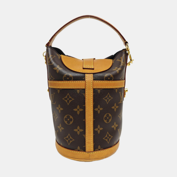 DUFFLE Monogram Coated Canvas Brown