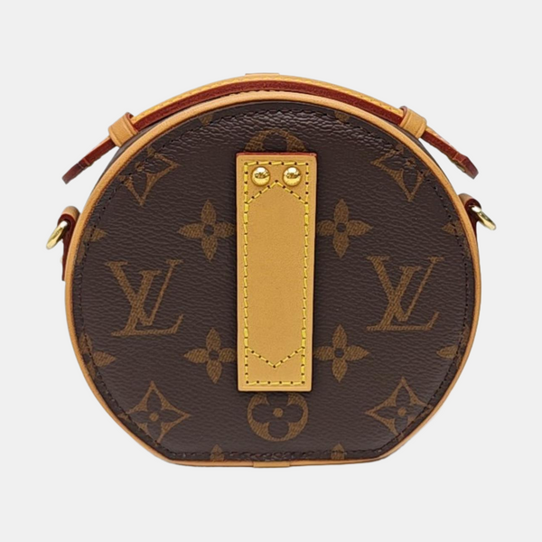 BOITE CHAPEAU Mini Monogram Coated Canvas Brown