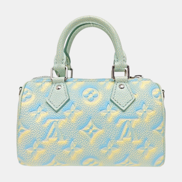 SPEEDY Nano Monogram Calfskin Green