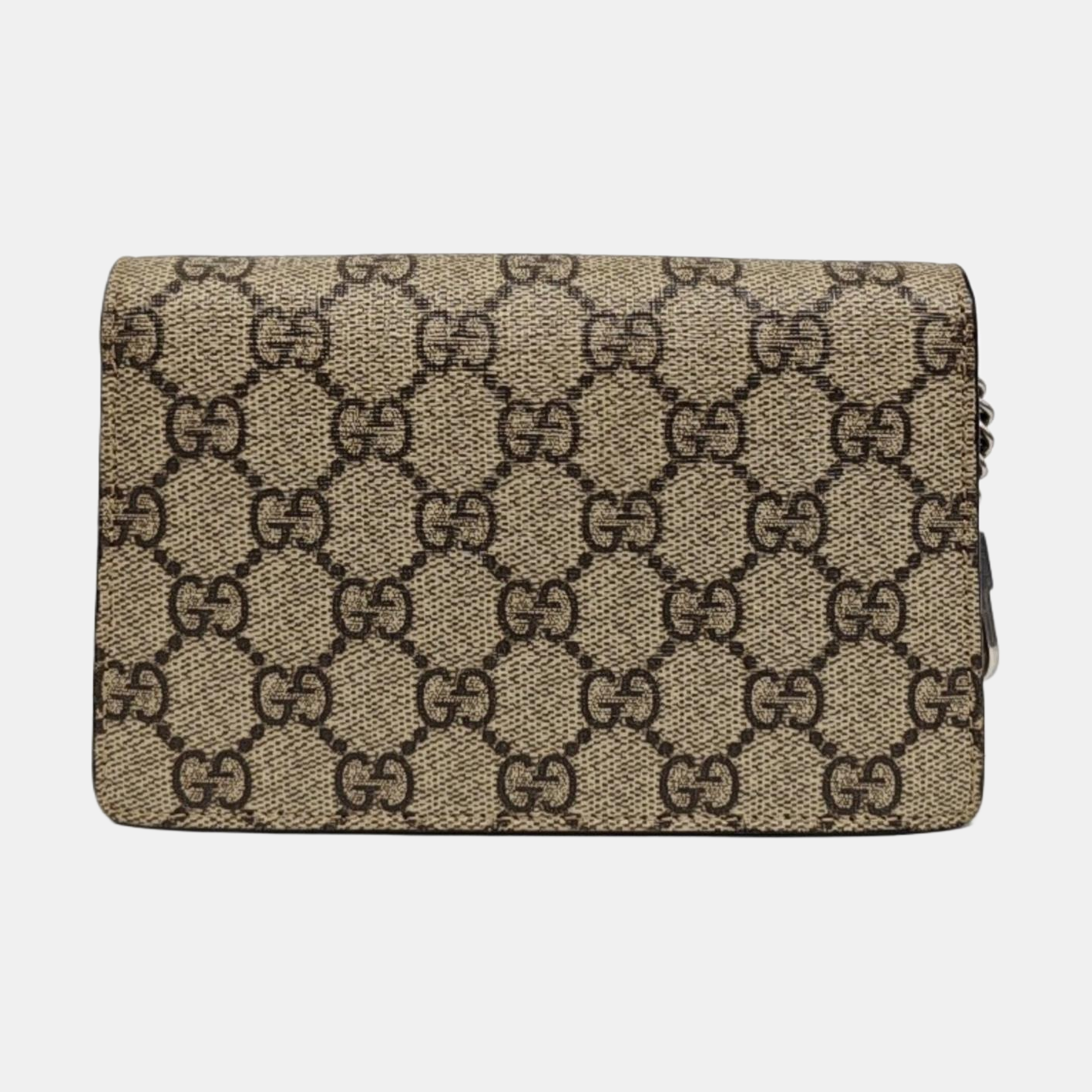 Dionysus Super Mini Monogram Coated Canvas Beige