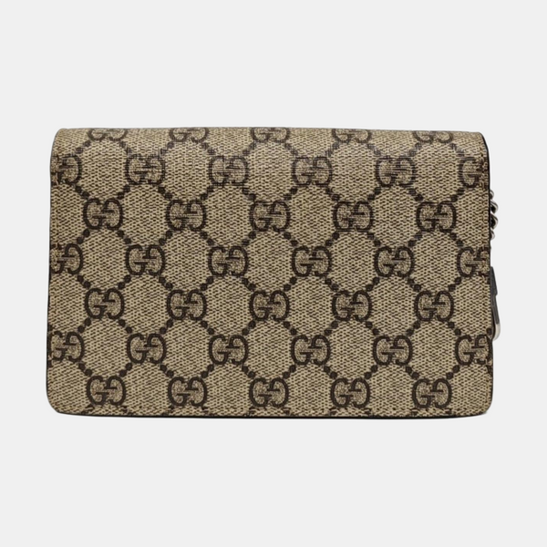 Dionysus Super Mini Monogram Coated Canvas Beige
