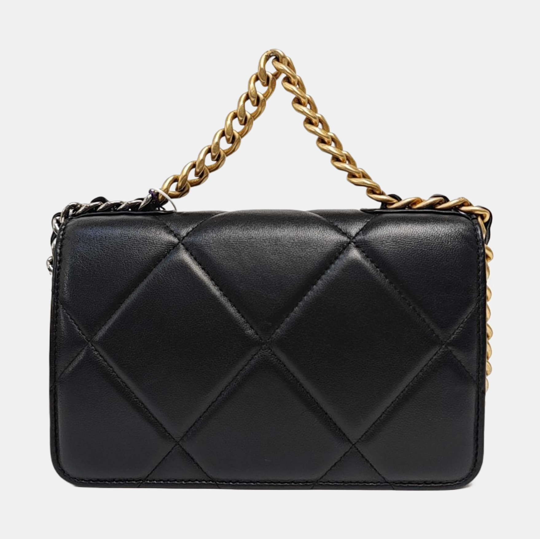 CHANEL 19 WOC Quilted Lambskin Black