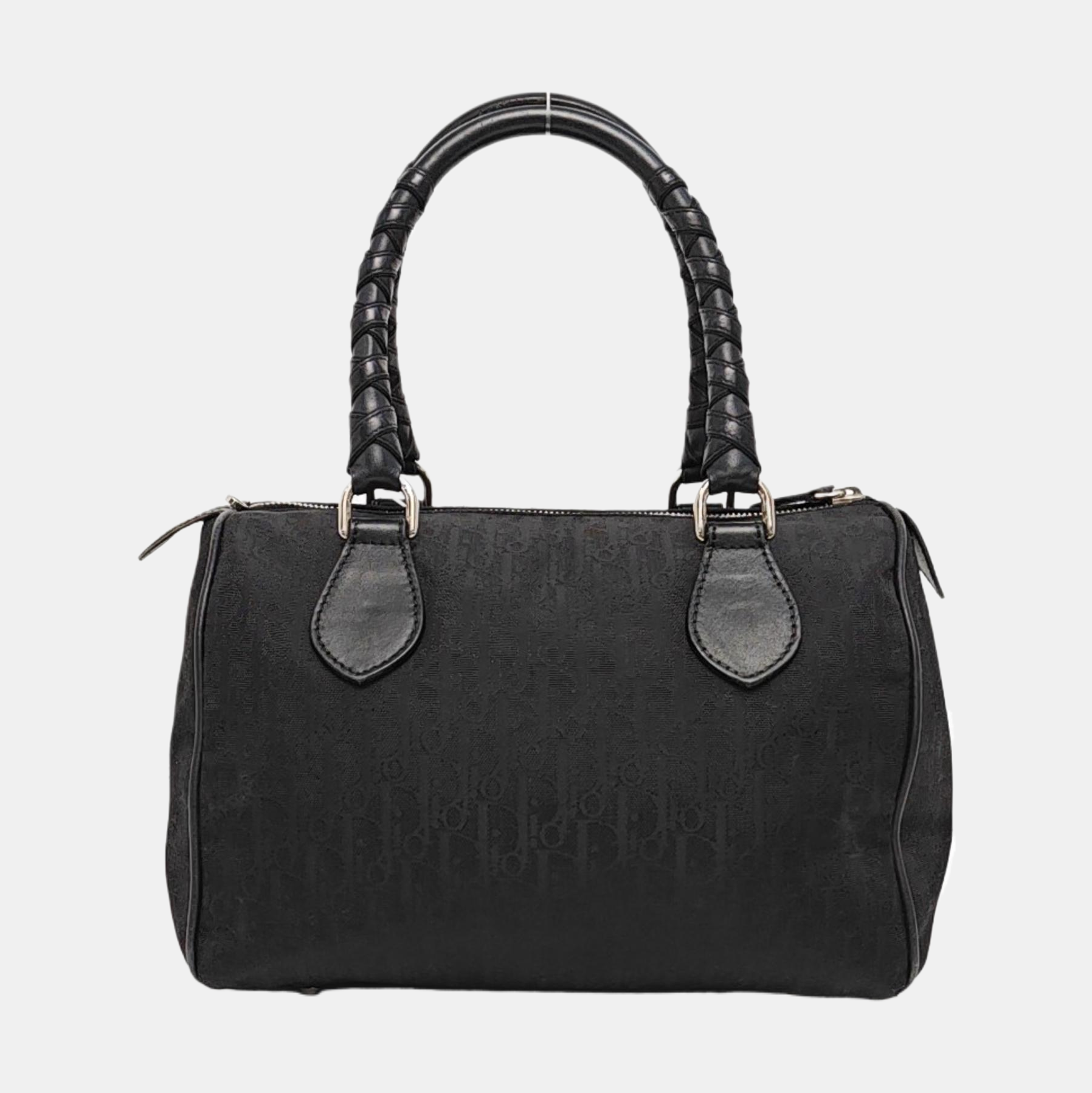 Canvas Top Handle Bag Black