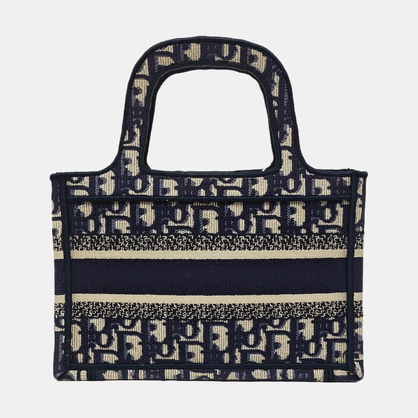 Book Tote Mini Canvas Blue
