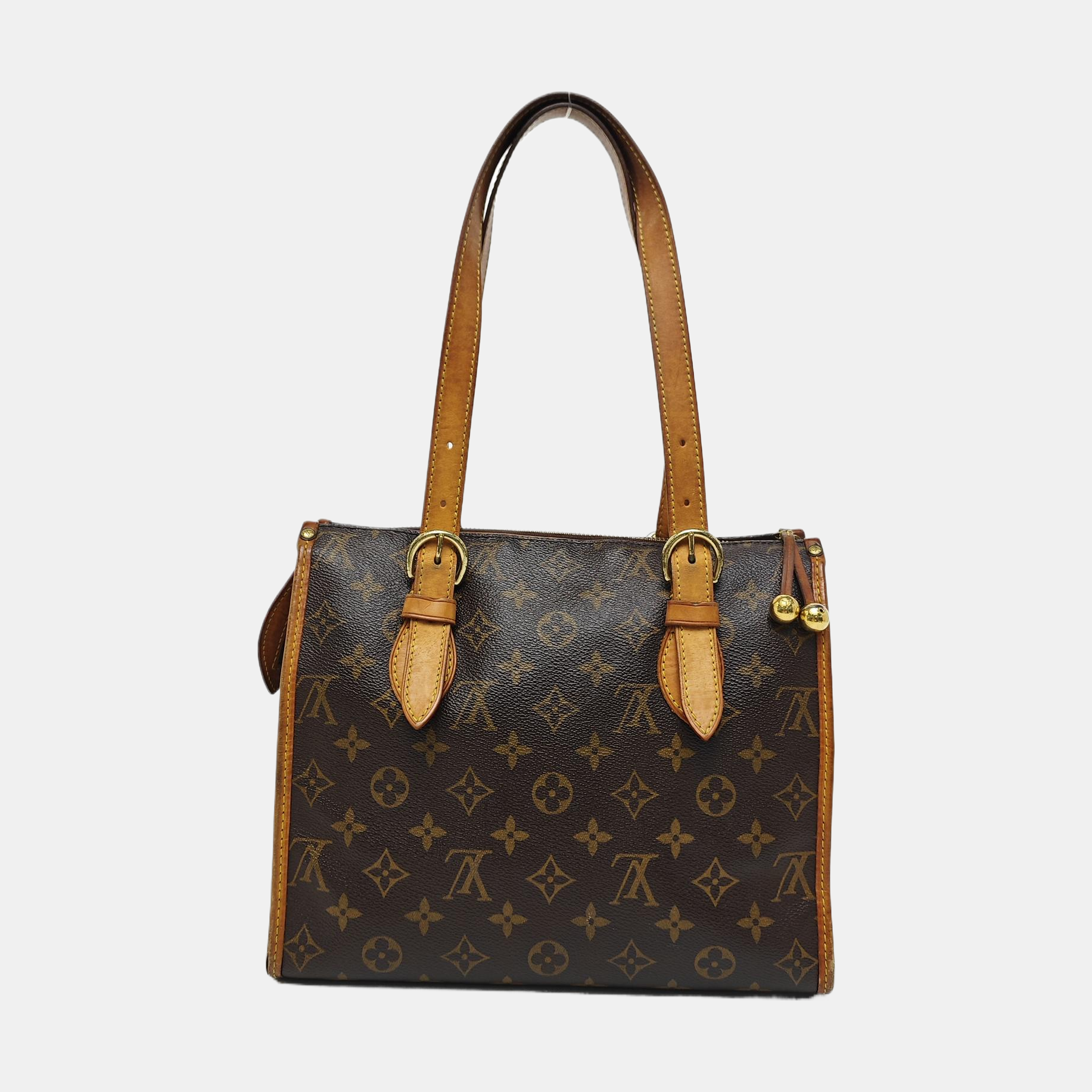 POPINCOURT Monogram Coated Canvas Brown