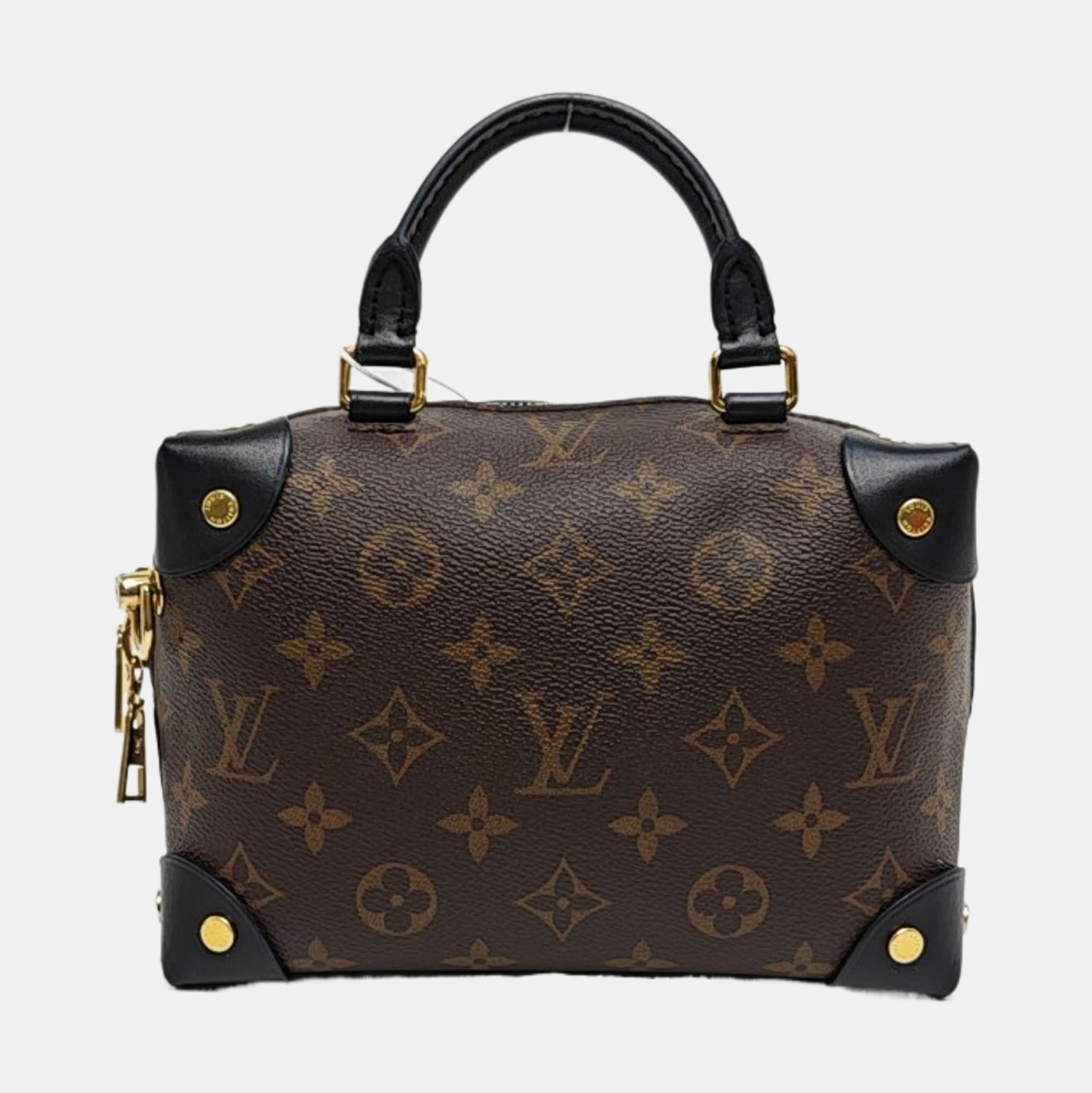 PETITE MALLE Monogram Coated Canvas Brown