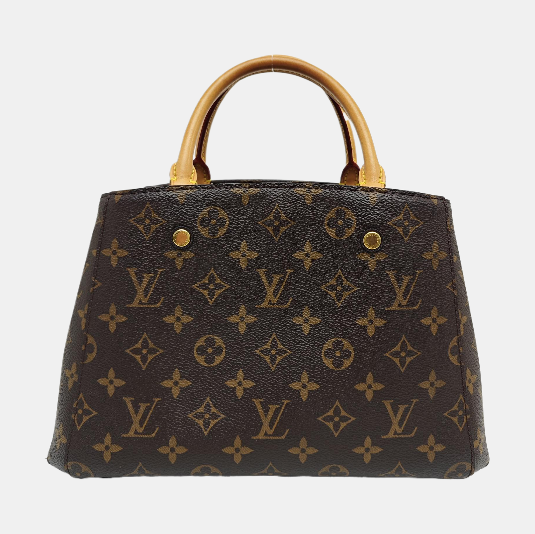 MONTAIGNE Monogram Coated Canvas Brown