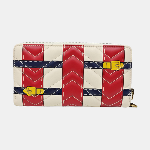 Quilted Calfskin Wallet White