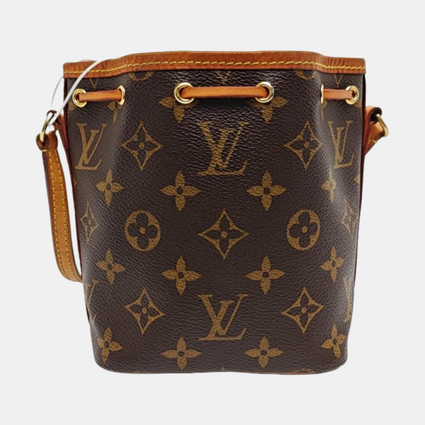 NÉONOÉ Nano Monogram Coated Canvas Brown