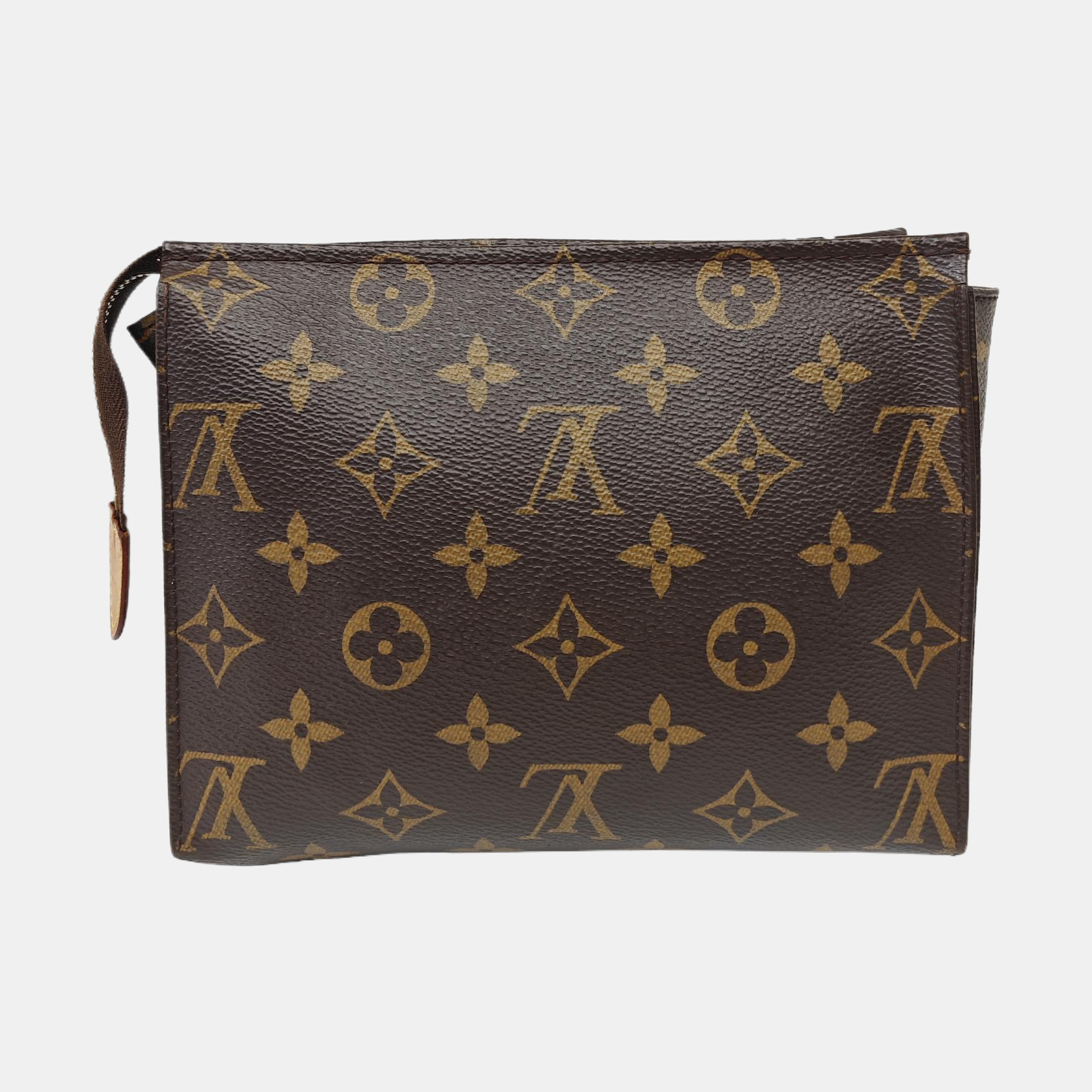 TOILET POCKET 19 Monogram Coated Canvas Brown