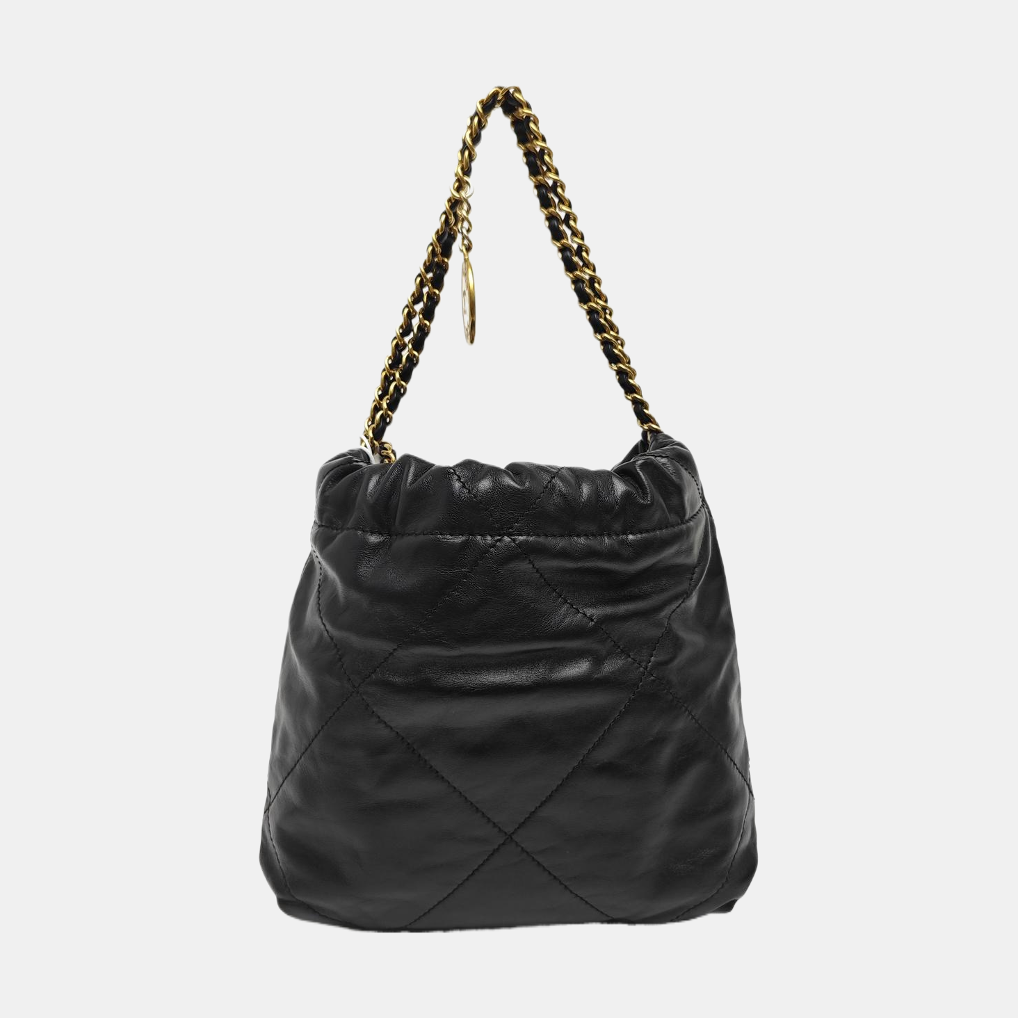 CHANEL 22 Mini Quilted Calfskin Black