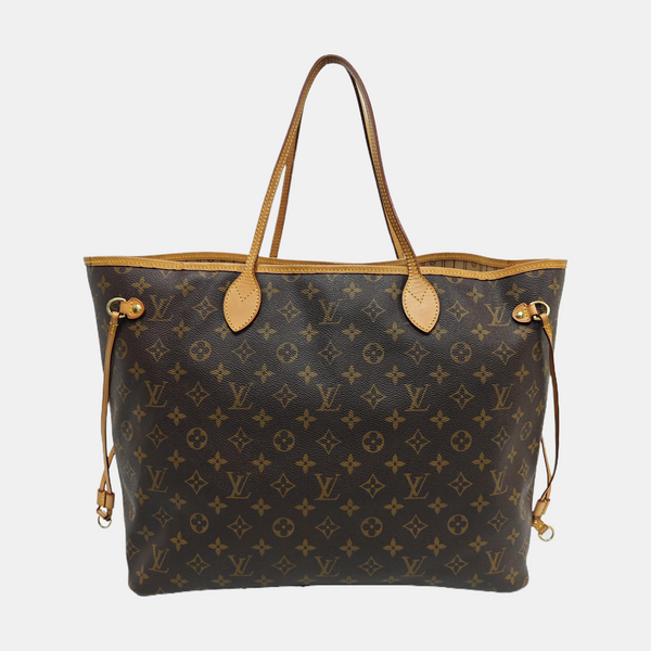 NEVERFULL GM Lona revestida Monogram Marrón