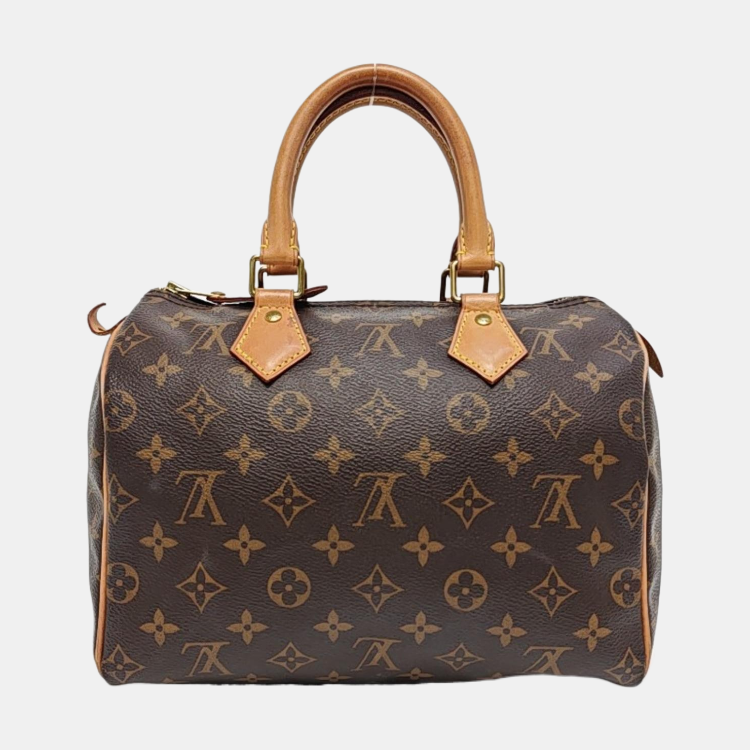 SPEEDY 25 Monogram Coated Canvas Brown