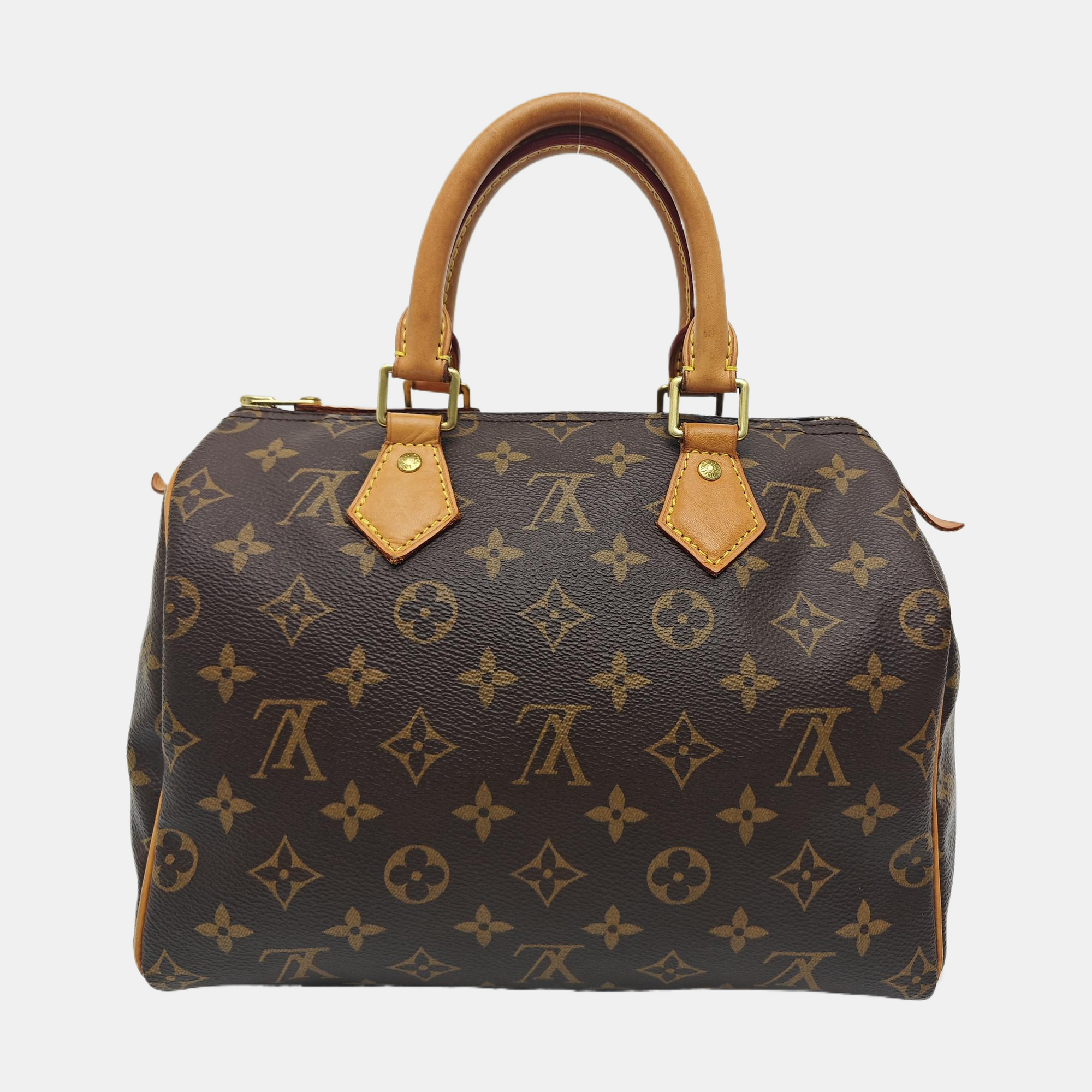 SPEEDY 25 Monogram Coated Canvas Brown