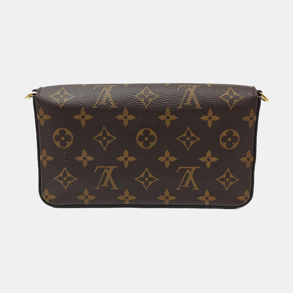 FÉLICIE Monogram Coated Canvas Brown