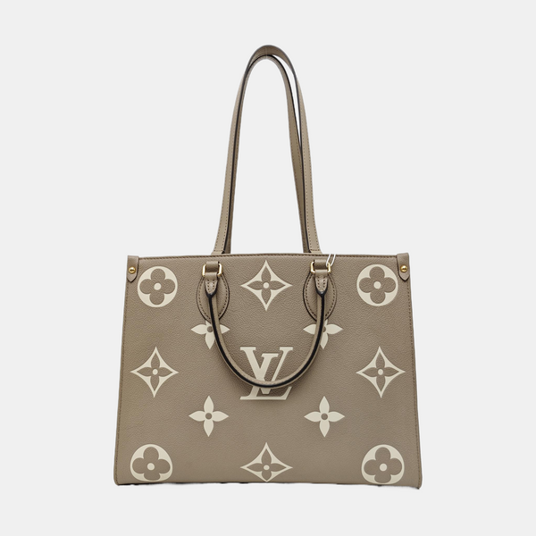 ONTHEGO MM Monogram Calfskin Gray