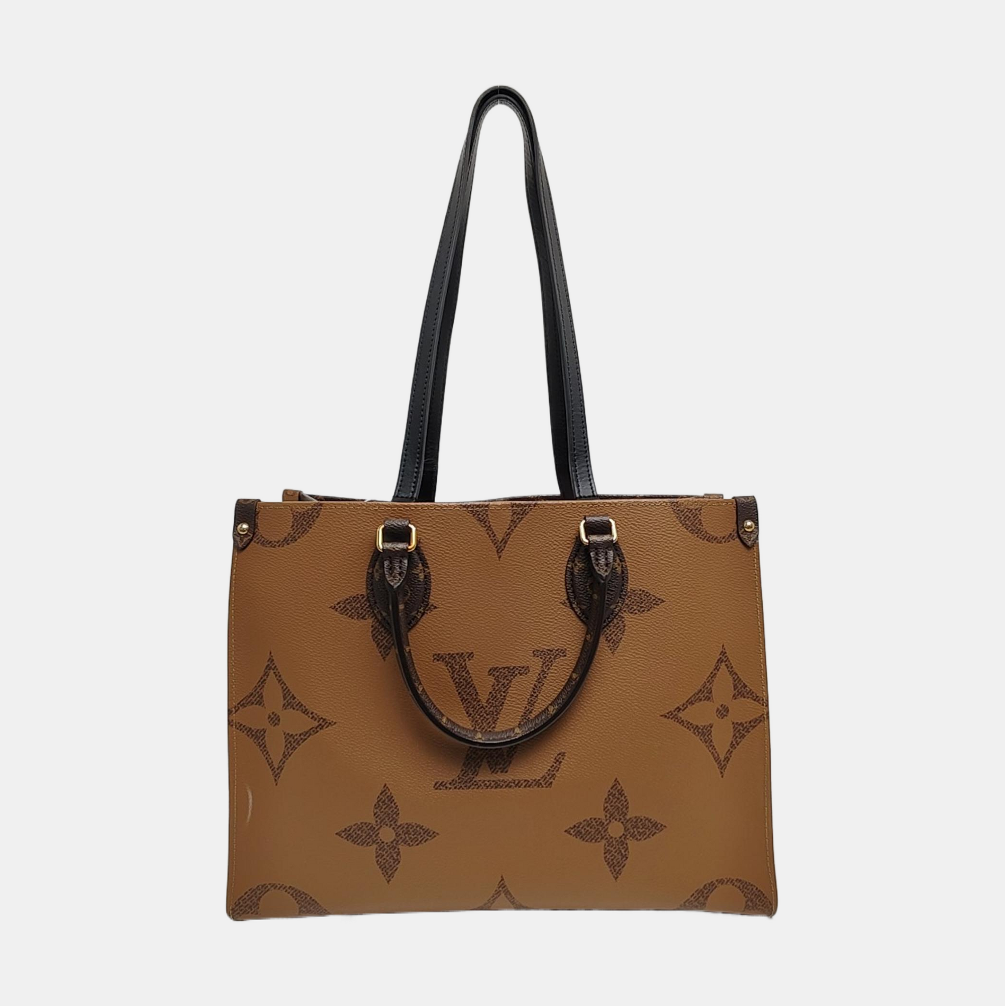 ONTHEGO MM Monogram Coated Canvas Brown
