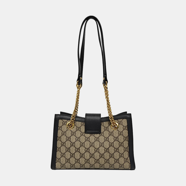 Padlock Small Monogram Coated Canvas Beige