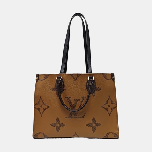 Authenticated pre-owned  ONTHEGO MM Monogram Coated Canvas Brown - Tote Bag at Looply