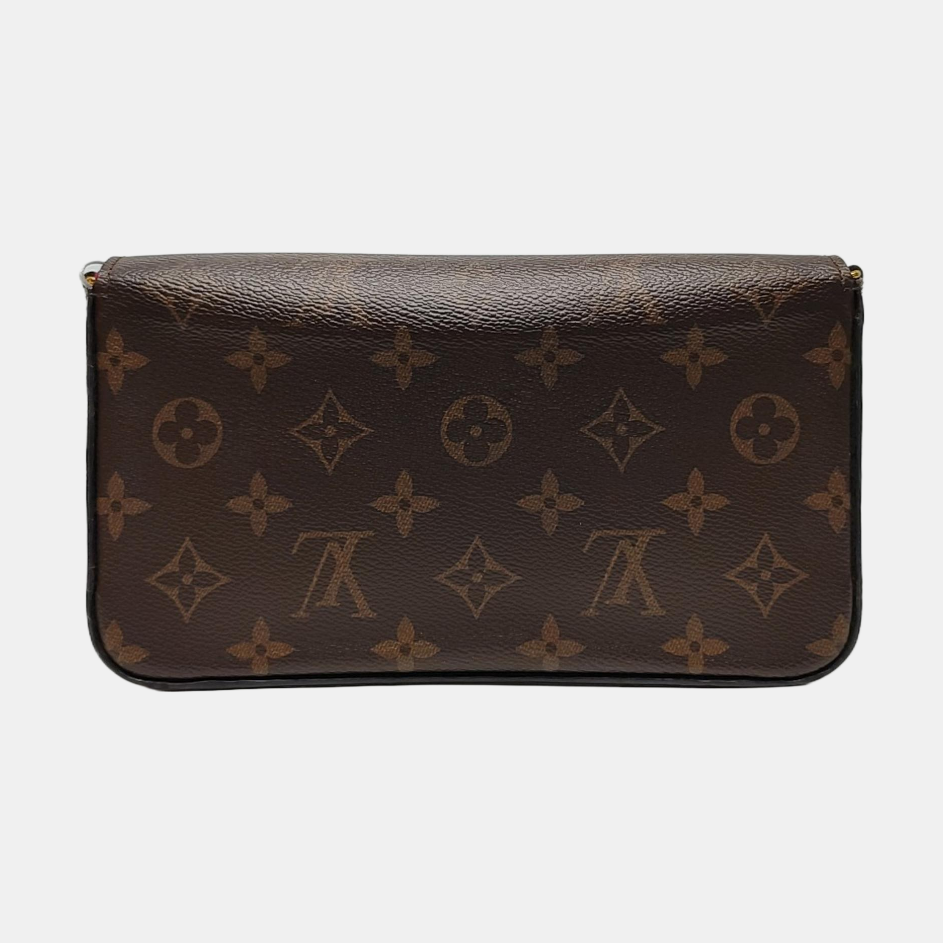 Authenticated pre-owned  FÉLICIE Monogram Coated Canvas Brown - Shoulder Bag at Looply