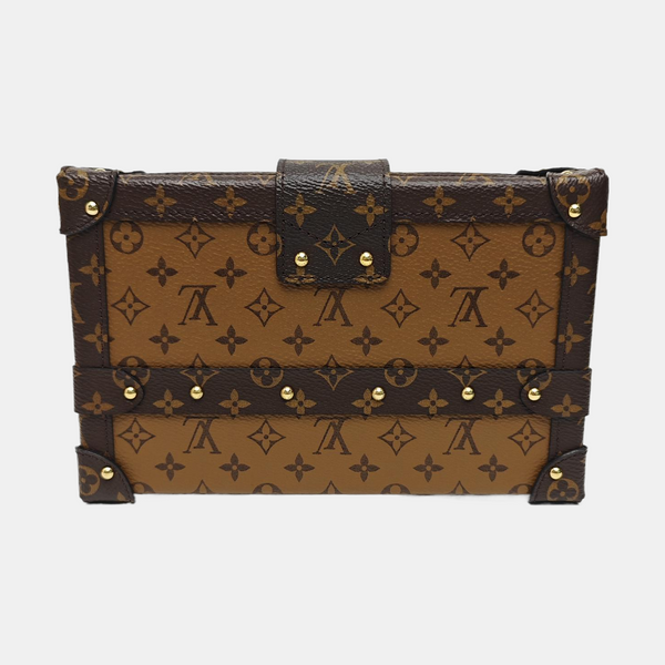 PETITE MALLE Monogram Coated Canvas Brown