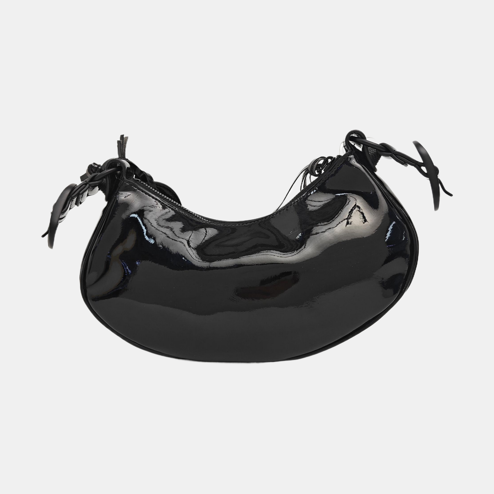 Le Cagole Mini Patent Leather Black