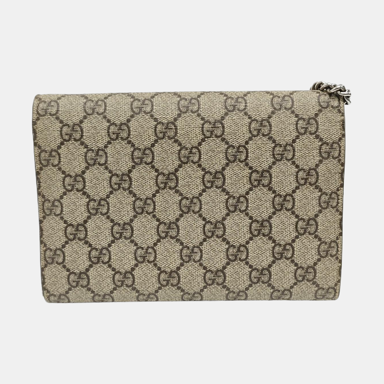 Dionysus Mini Monogram Coated Canvas Beige